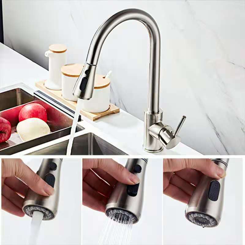 2021 Hot sale torneira cozinha stainless steel hot and cold water sink faucet for pull out kitchen faucet taps sink