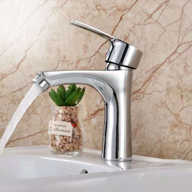 Low Price Modern Hotel Project Brass Wash Basin Faucet Hot And Cold Water Tap Toilet Bathroom Cabinet Faucet