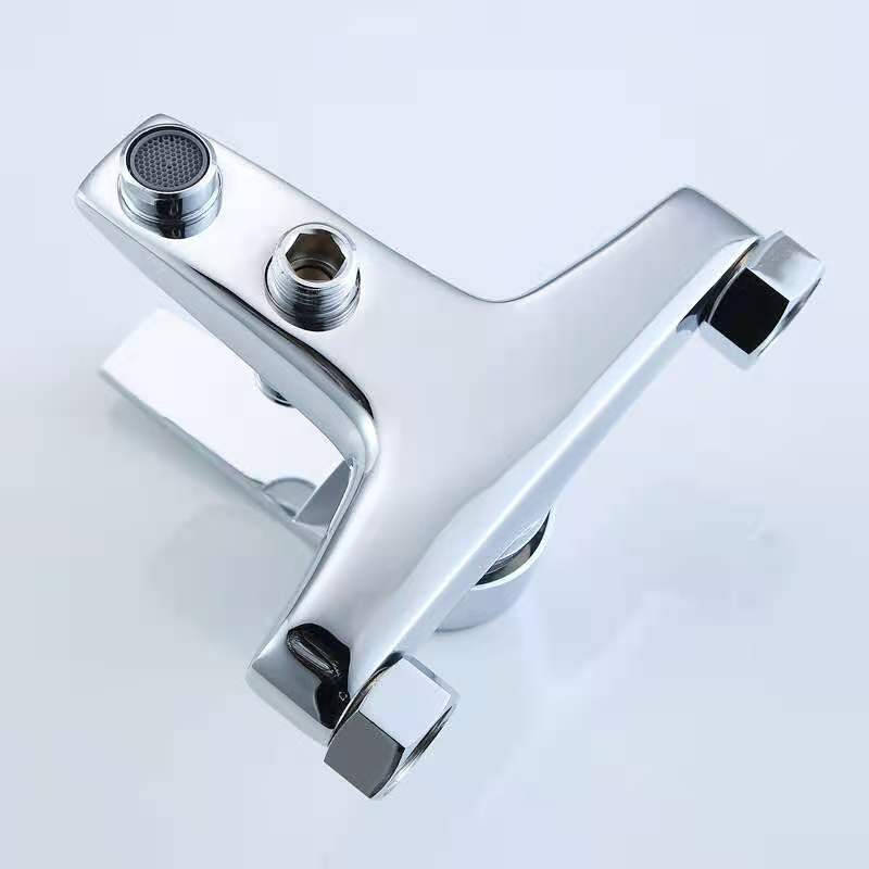 Factory Directly UPC Zinc Alloy Wall Mounted Chrome Indoor Bathroom Shower Bathtub Mixer Faucet On Sale