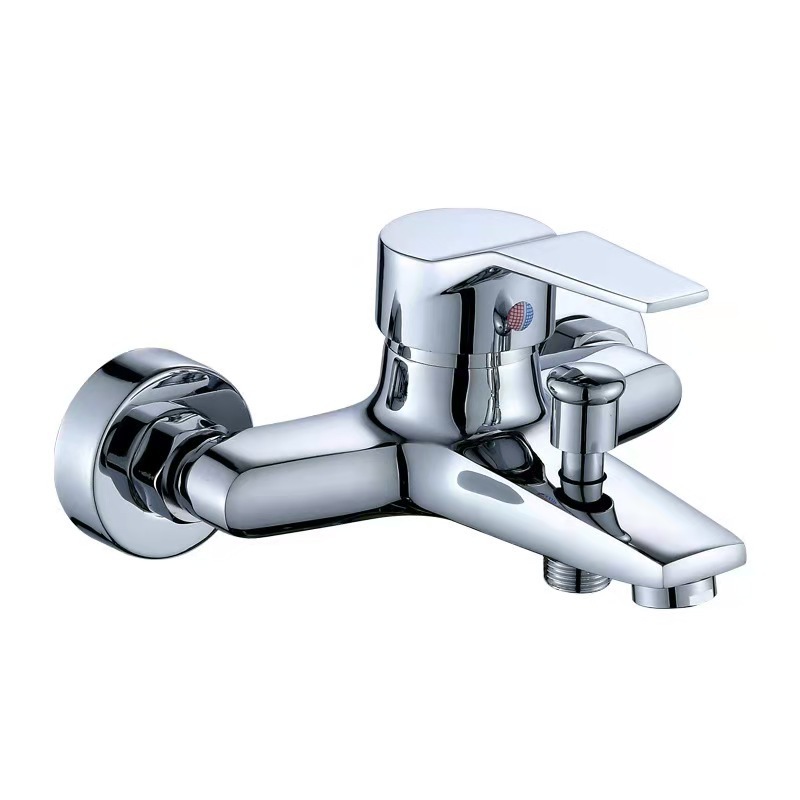 Factory Directly UPC Zinc Alloy Wall Mounted Chrome Indoor Bathroom Shower Bathtub Mixer Faucet On Sale