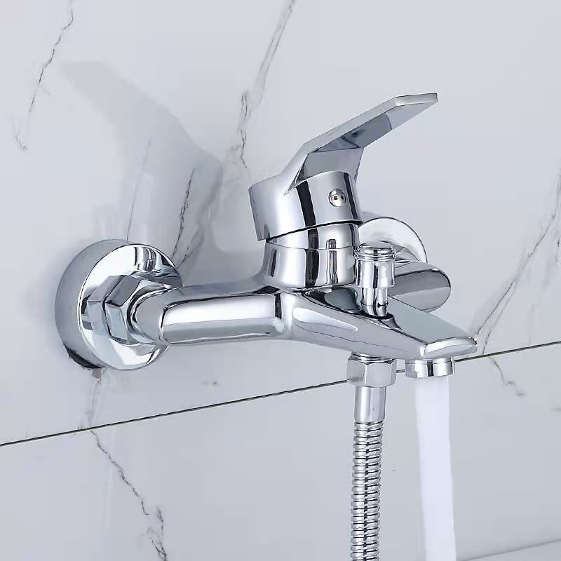 Factory Directly UPC Zinc Alloy Wall Mounted Chrome Indoor Bathroom Shower Bathtub Mixer Faucet On Sale