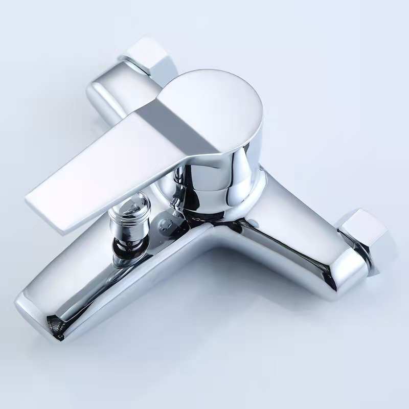 Factory Directly UPC Zinc Alloy Wall Mounted Chrome Indoor Bathroom Shower Bathtub Mixer Faucet On Sale