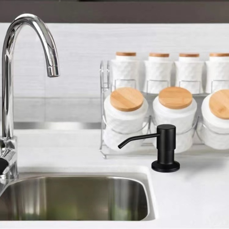 Modern Brushed Kitchen Hand Liquid Soap Dispenser Stainless Steel Sink Soap Dispenser