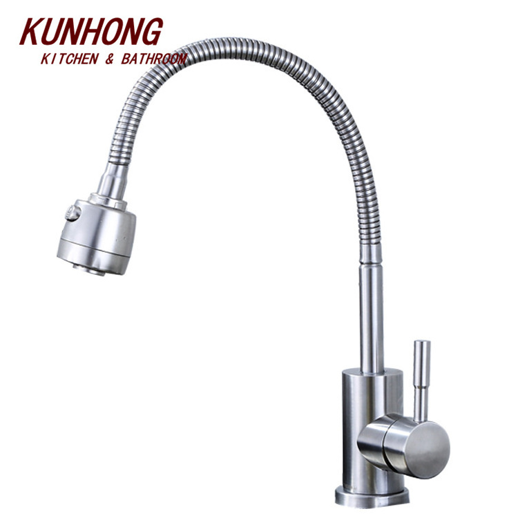 Commercial torneira de cozinha Hot And Cold Water Tap 360 Swivel Flexible Spray SUS304 Universal Kitchen Sink Faucet