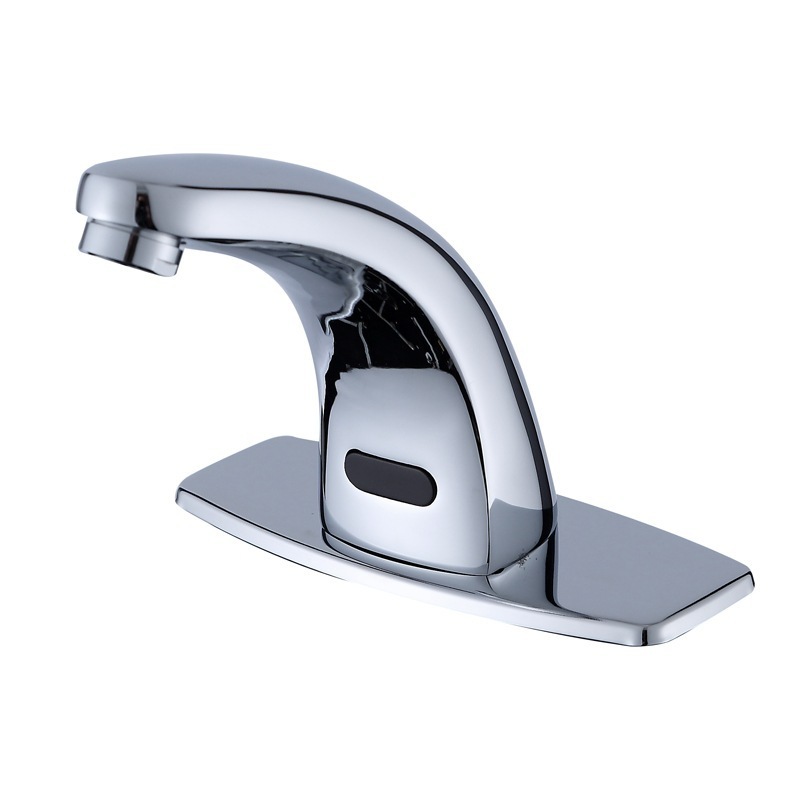 Hotel Public Bathroom Touchless Automatic Sensor Lavatory Tap Brass  Smart Touch Sensor Basin Faucet