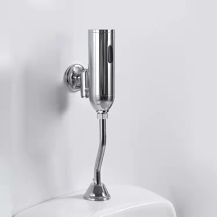 Brass Touchless Wall Mounted Automatic Sensor Urinal Flush Valve Toilet Water Flusher