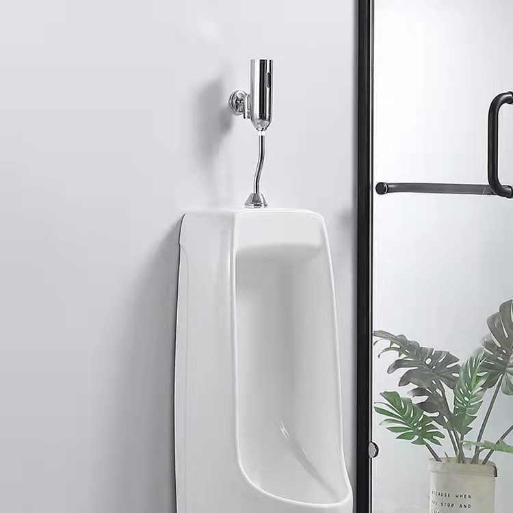 Brass Touchless Wall Mounted Automatic Sensor Urinal Flush Valve Toilet Water Flusher