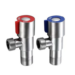 Commercial Factory Supplied Water Control Faucet Angle Valve Bathroom Kitchen Fittings 1/2  SUS 304 OEM Toilet Angle Valve