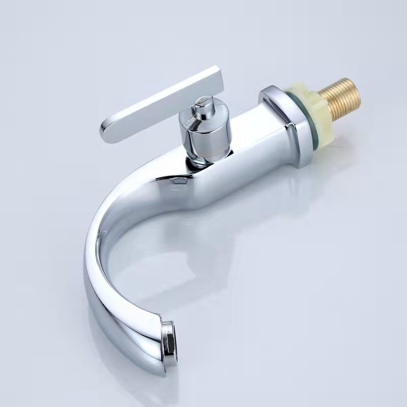 Thailand Hot Selling Export Single Lever Single Cold Water Chrome Zinc Basin Faucet Tap On Sale