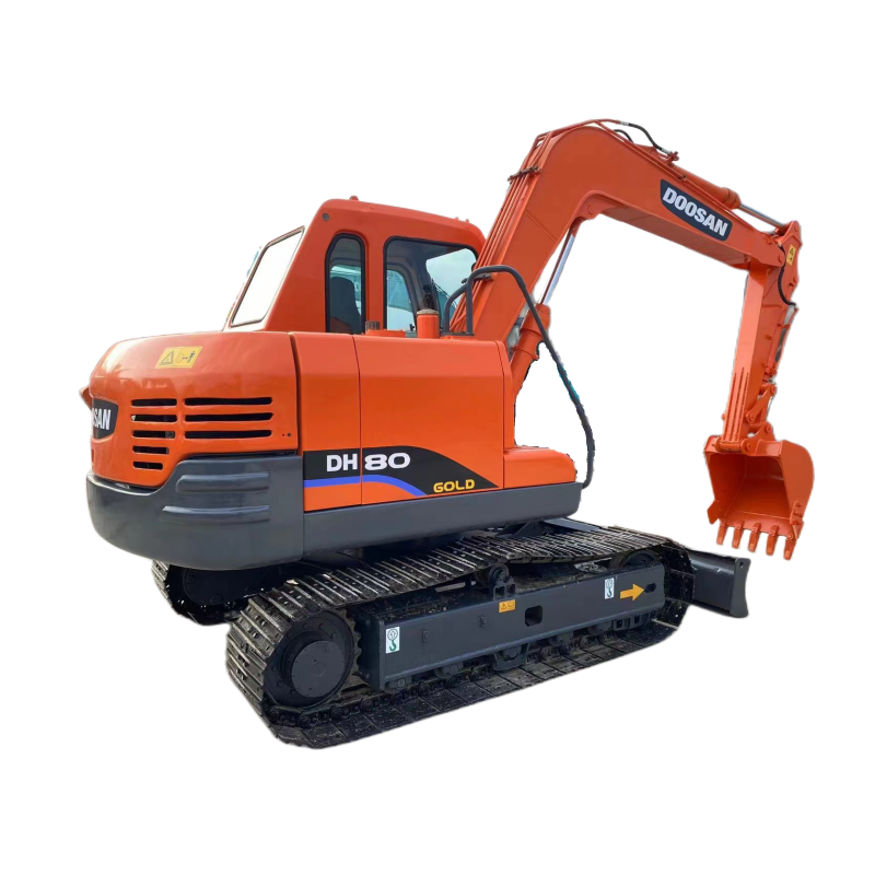 8Ton Second hand excavator tyred Doosan DH80 Doosan DX60W 8ton hydraulic digger used excavator