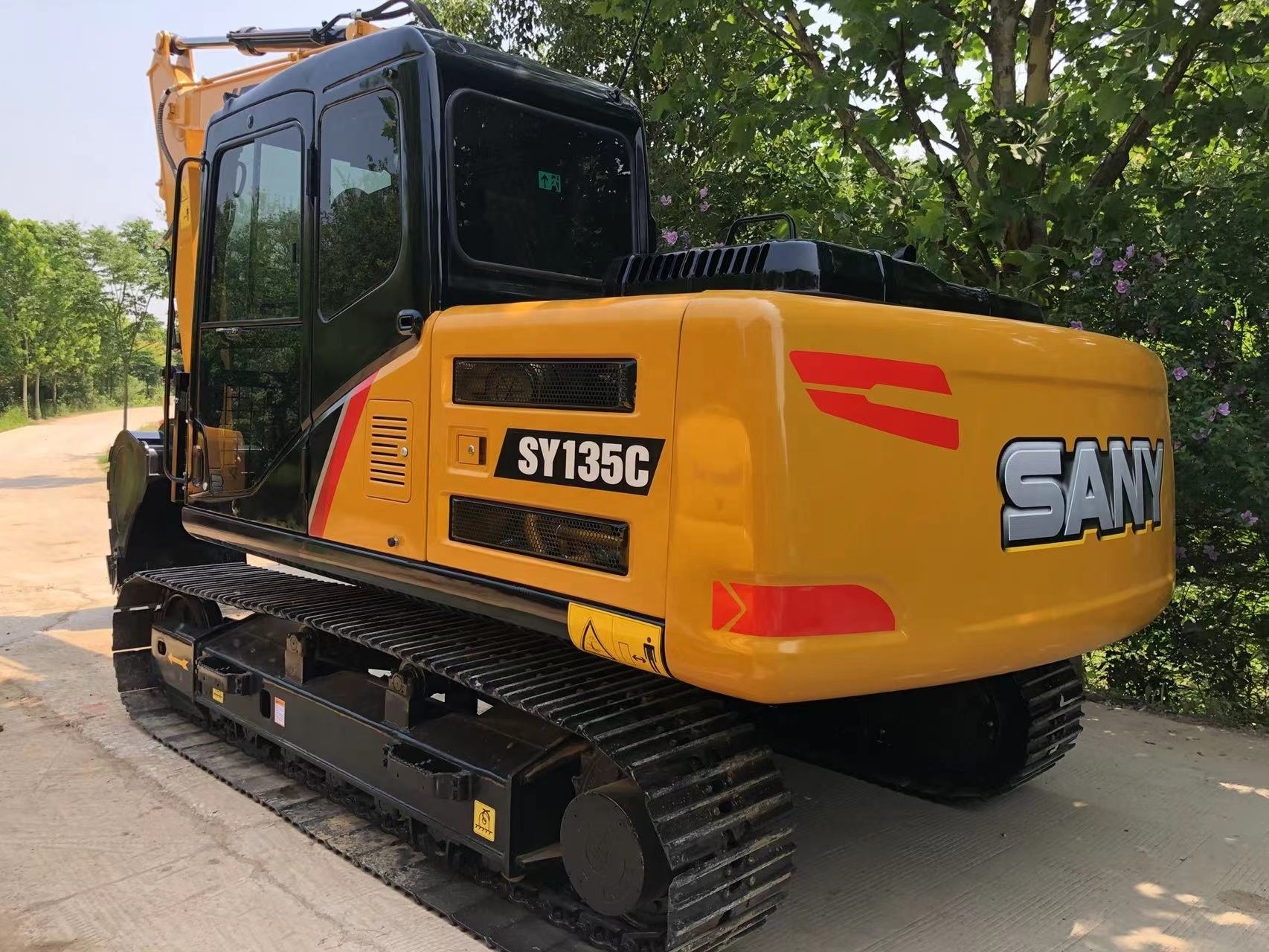 Original 13 ton excavator sy135c sy135c-8S good condition second hand excavator hydraulic crawler excavator