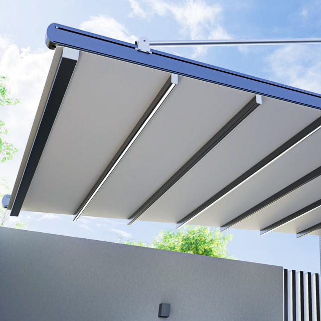 Best Price Electric Full Box Retractable Sun Shade Awning Windproof Cassette Motorized Window Door Canopy Awning Outdoor