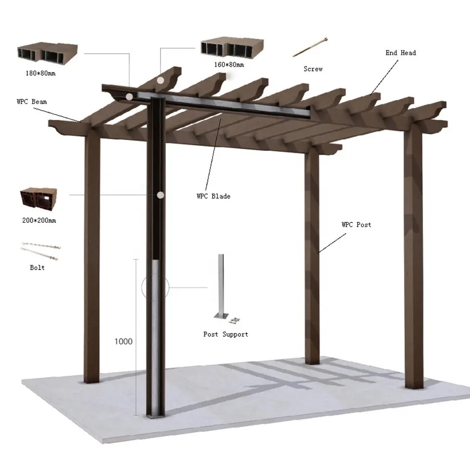 The factory produces double-Layer roof aluminum gazebo with curtains and nets