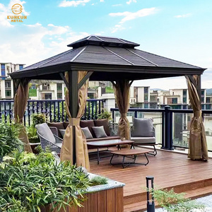 Garden modern bioclimatic pergolas and gazebos outdoor 9 sq meters 3x3 5x5 5x3 luxury garden gazebo aluminum pergola