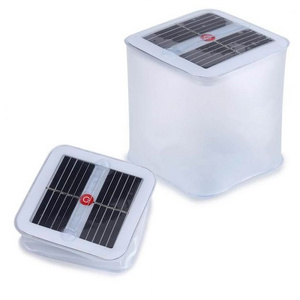 Square Solar Inflatable Lanterns for Camping Emergency Light