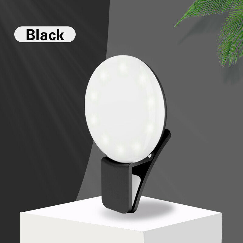 Mini Q ring light selfie Portable Mobile Phone Camera LED Selfie Ring Light