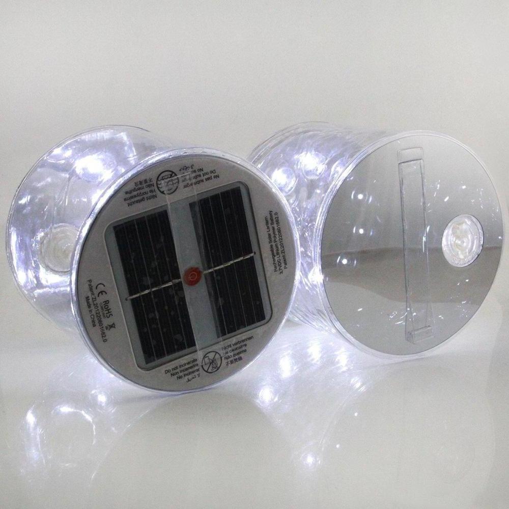 Inflatable Solar Light 10 LED Foldable Portable Camping Swimming Outdoor Tent Fishing Light