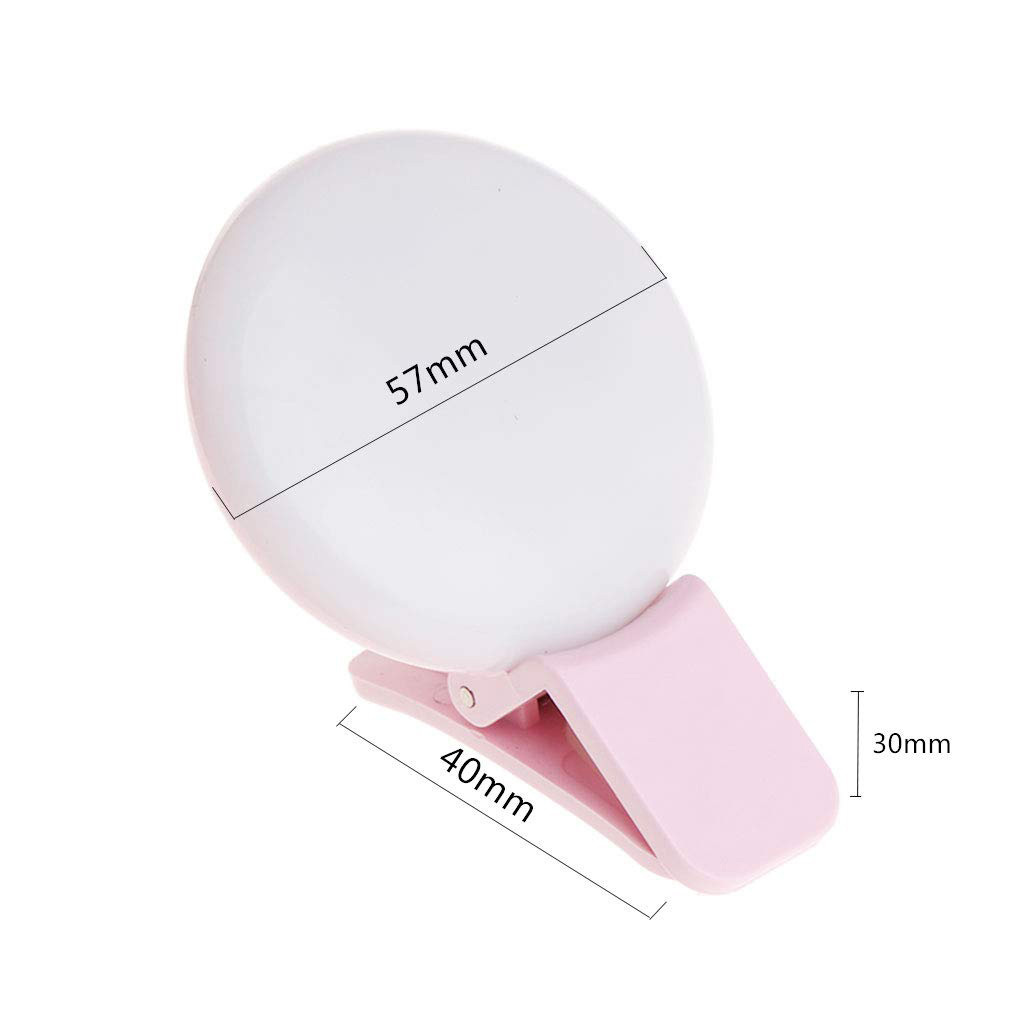 Portable Mini Selfie Fill-in Light Adjustable LED PC Battery Operated Android iOS Charging LED Mobile Phone Fill Light