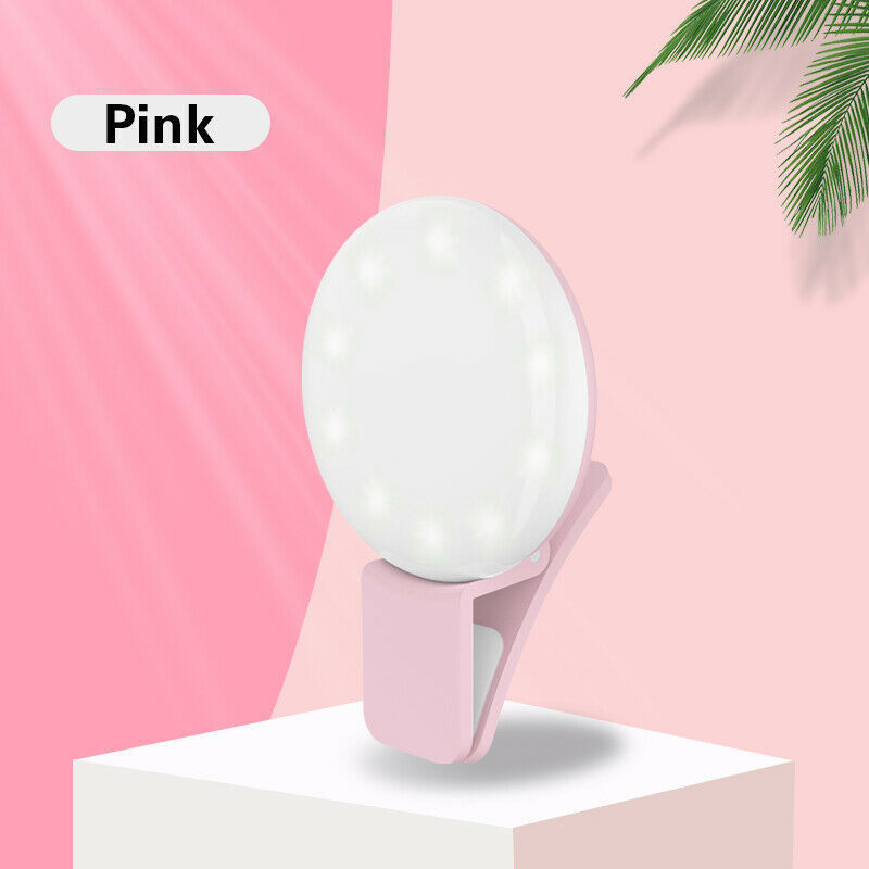 Portable Mini Selfie Fill-in Light Adjustable LED PC Battery Operated Android iOS Charging LED Mobile Phone Fill Light