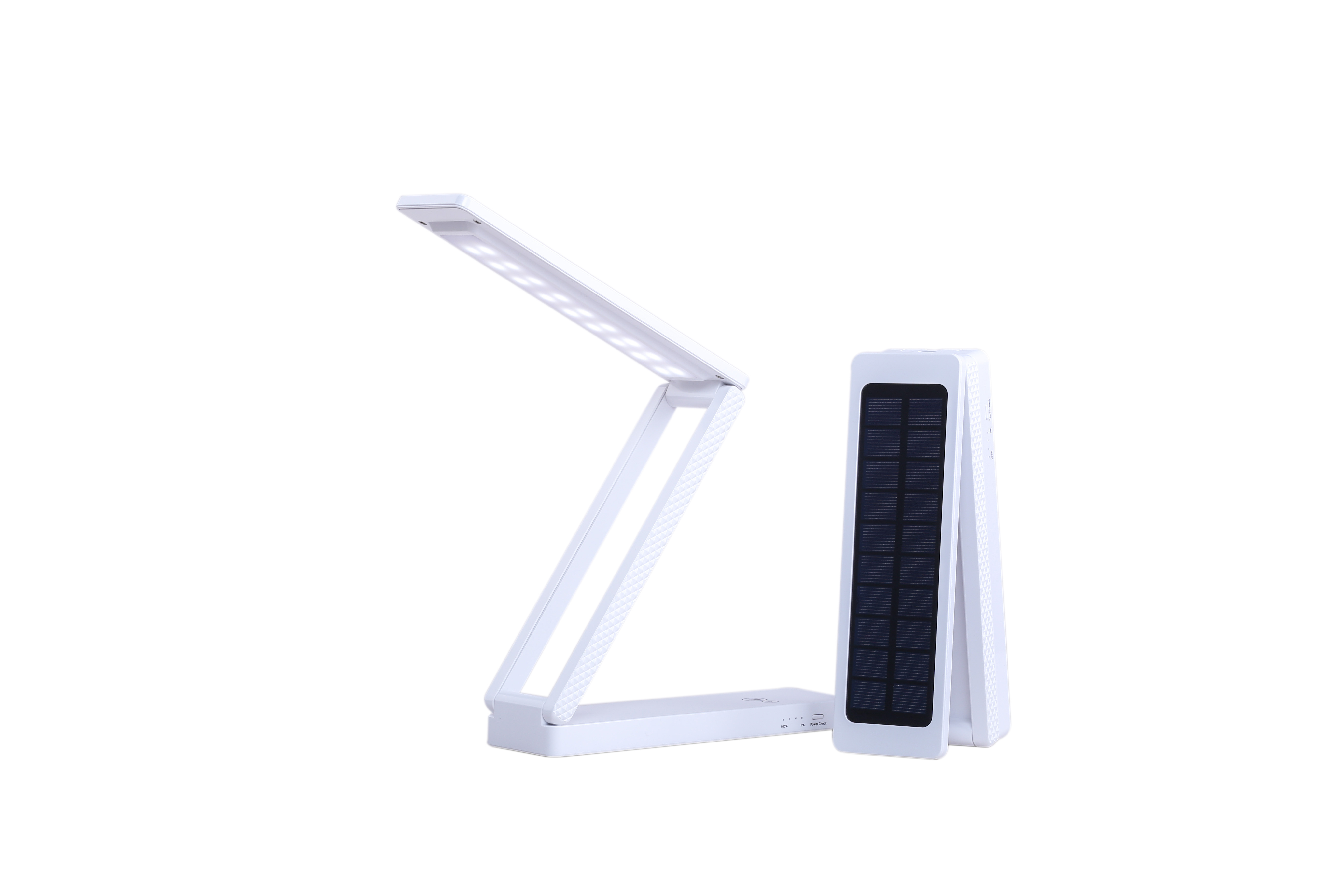 Temperature Folding LED Desk Lamp with Power Bank and SOS for Camping Light Reading Light Stylish Solar Rechargeable 3 Color