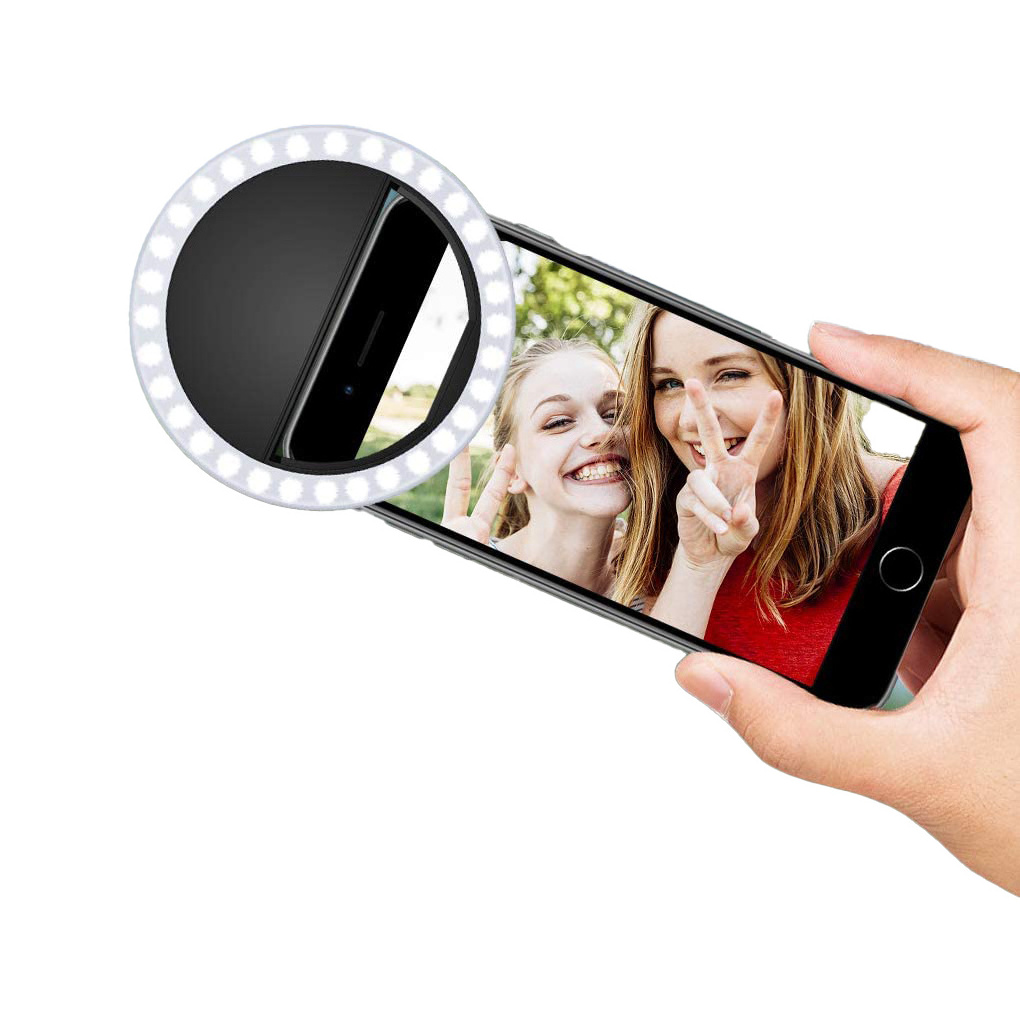 36 LED Camera Selfie Ring Light for Smartphone High Quality Portable Smart Battery Box Android & iOS Compatible Promotion Price