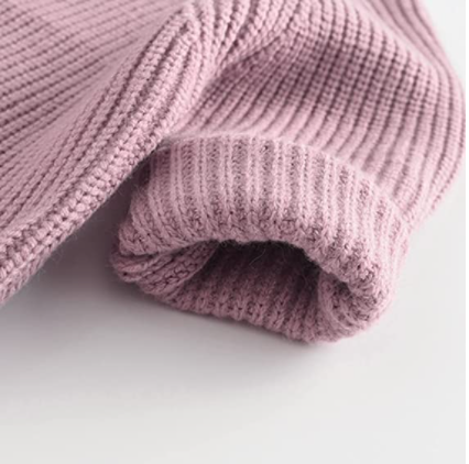 Baby Girl Knit Sweater Kids Solid Long Sleeve High Neck Pullover Shirts Tops Fall Winter Outwear Clothes