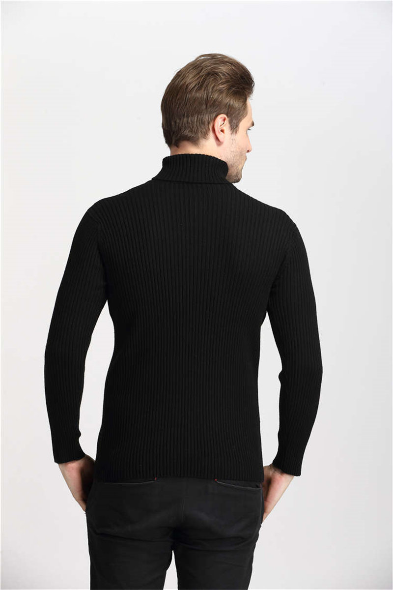 Winter Thick Warm Cashmere Sweater Men Turtleneck Mens Sweaters Slim Fit Pullover Men Classic Wool Knitwear