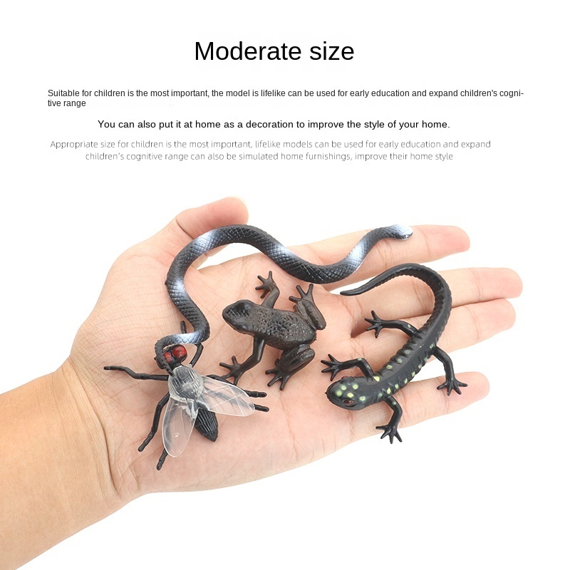 Spot wholesale Cognitive animal for children Soft glue The snake insect  lizard lizard Spider Reptile toy simulation