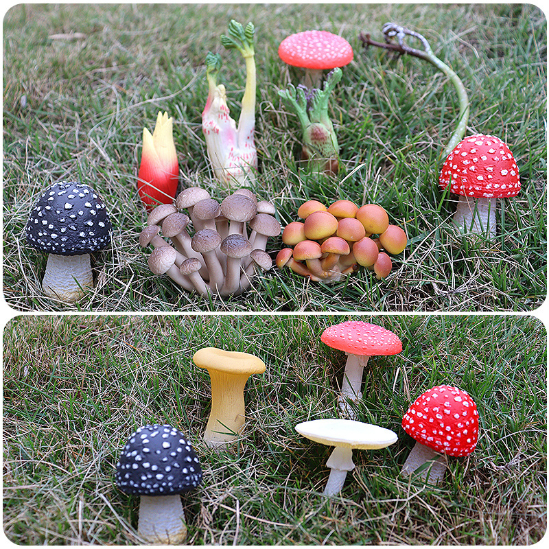 plastic Scene decoration Costume code Children's gift Artificial mushroom Food model Oyster mushroom FIG Food mushroom model