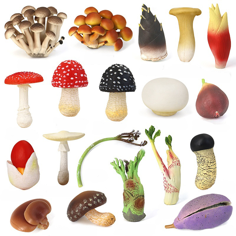 plastic Scene decoration Costume code Children's gift Artificial mushroom Food model Oyster mushroom FIG Food mushroom model