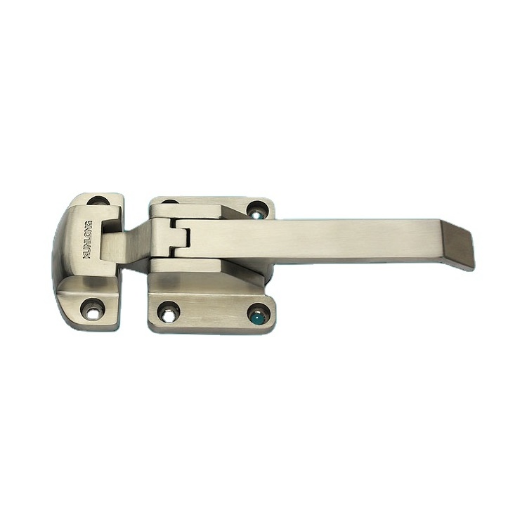 Cabinet Door Lock Stainless steel Latch With key Compression  handle