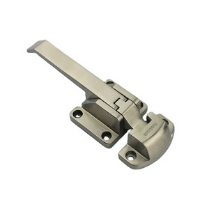 Cabinet Door Lock Stainless steel Latch With key Compression  handle