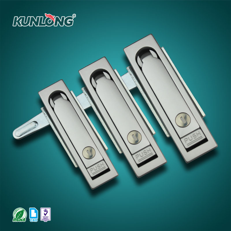 SK1-094 Steel/Stainless Steel/Zinc Alloy Electrical Door Panel Cabinet Locks with Push Button