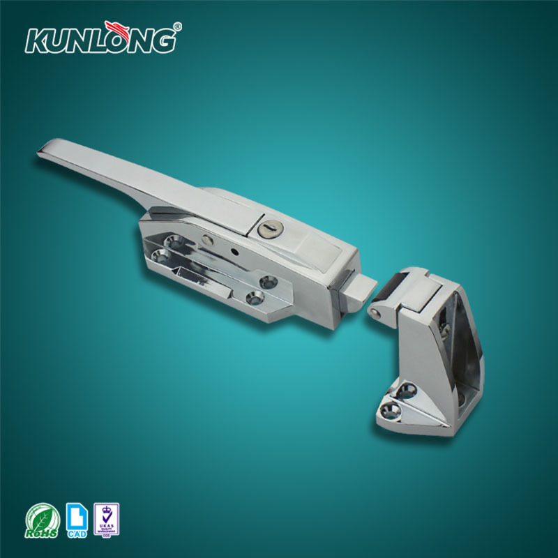 SK1-1178 Kunlong manufacture Stainless steel Freezer Handle locks Zinc Alloy Oven Door Handle Latch locks