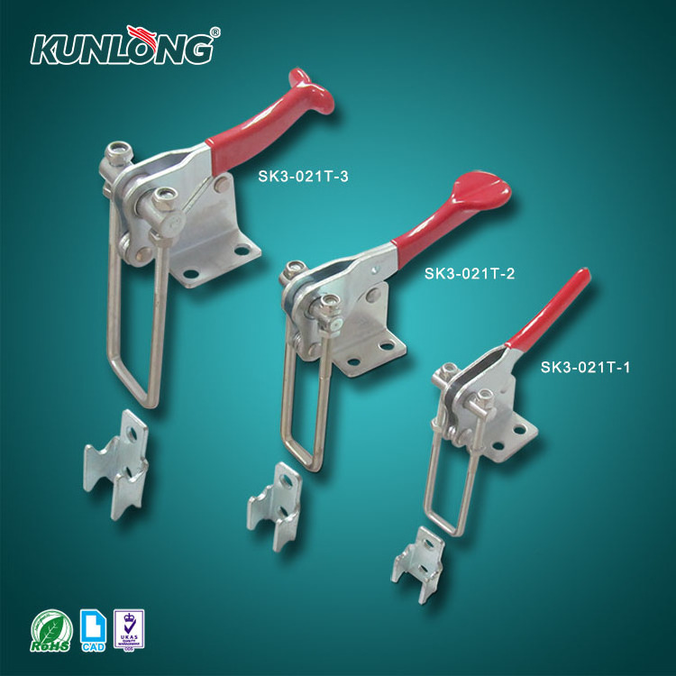 SK3-021T-3 Heavy Duty Adjustable Metal Iron Clamp Latch Perpendicular Toggle Hasp for Industrial Use