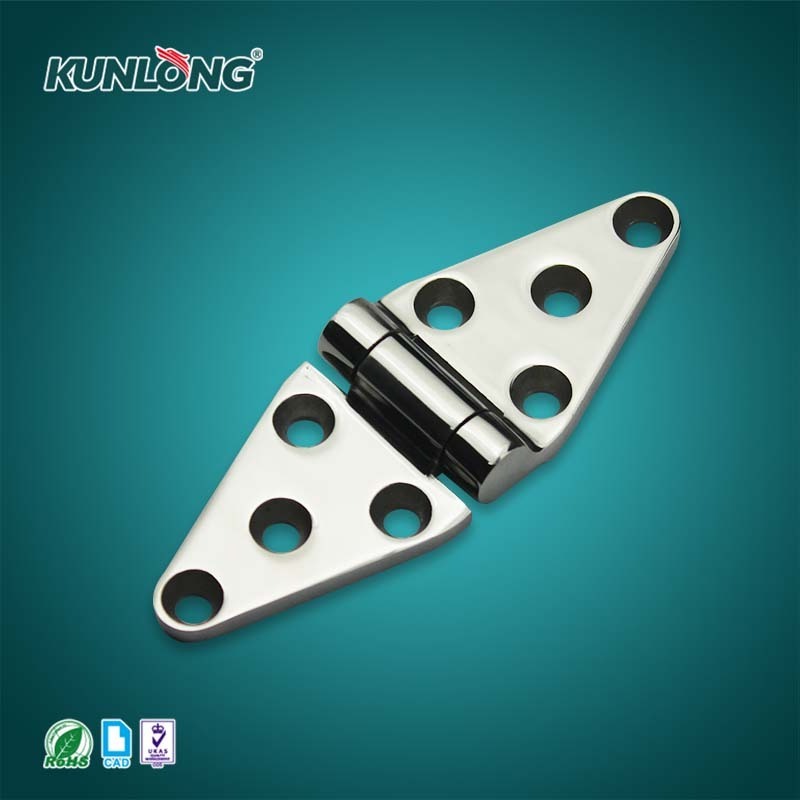 SK2-8063 Commercial Kitchen Equipment SUS304 8-Holes Installation Triangle Hinges Cold Storage Freezer Door Window Hinges