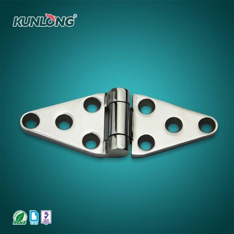 SK2-8063 Commercial Kitchen Equipment SUS304 8-Holes Installation Triangle Hinges Cold Storage Freezer Door Window Hinges