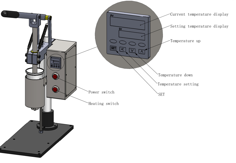 Benchtop Manual Small Plastic Injection Molding Machine