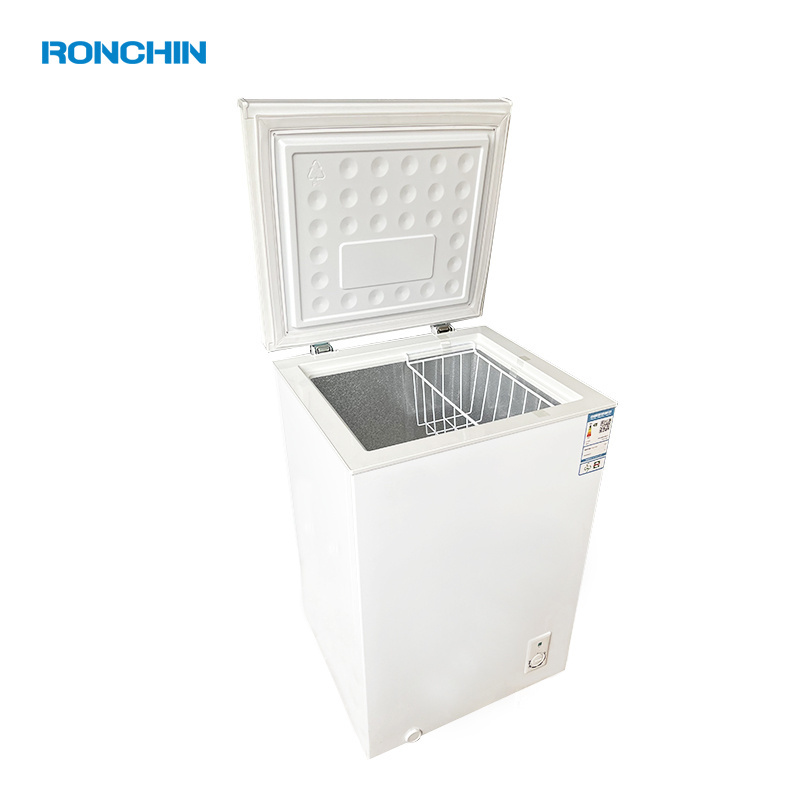 99L top open small chest freezer White horizontal single temperature freezer