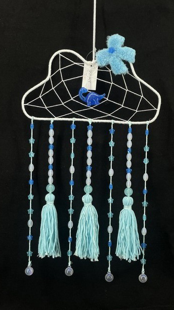 Braided Clouds for Gift Giving Home Wall Decor Luminous Dreamcatcher Handmade Braided Dream Catcher