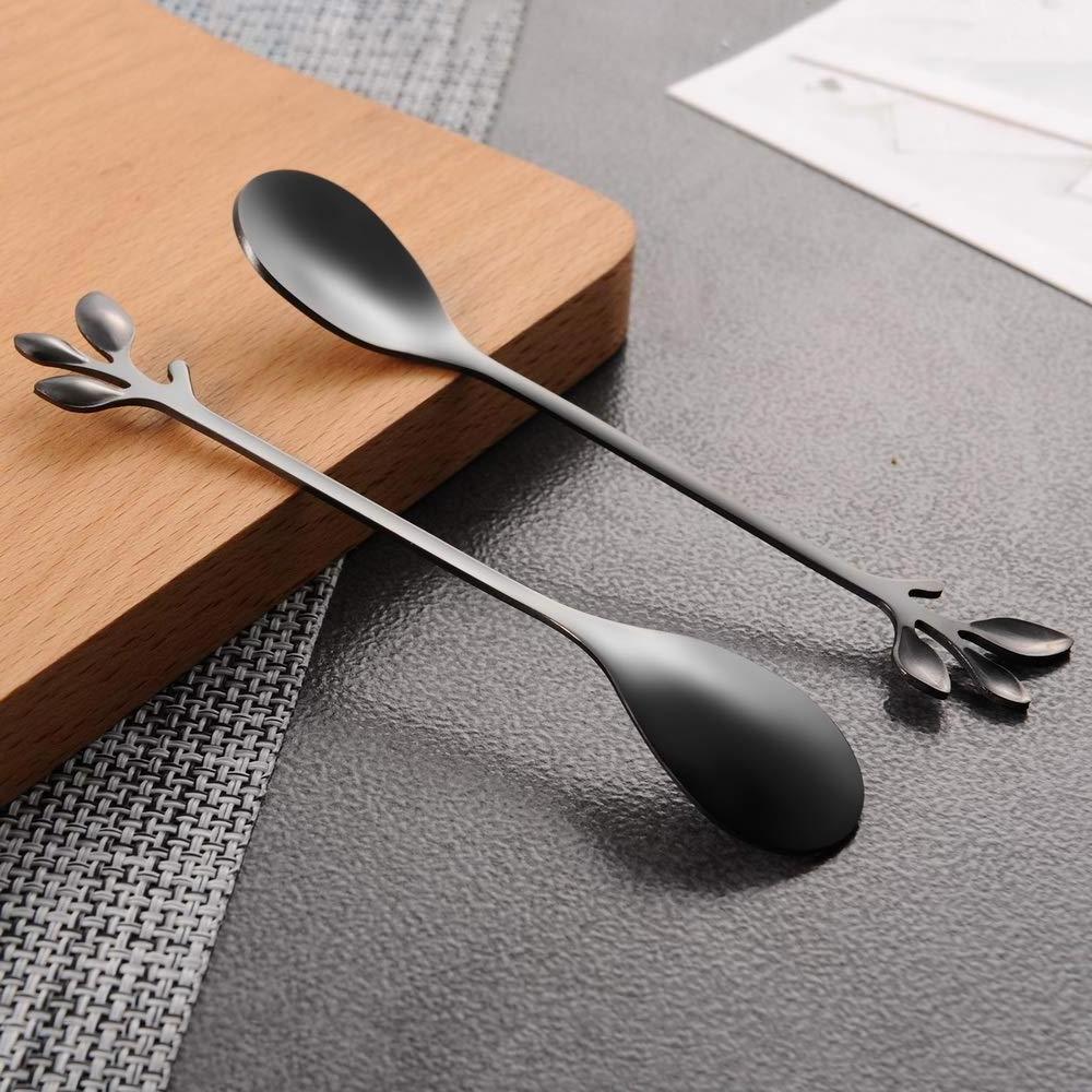 Luxury High Quality Coffee Spoon And Fork Set Stainless Steel with Swan Ice Cream Scoop