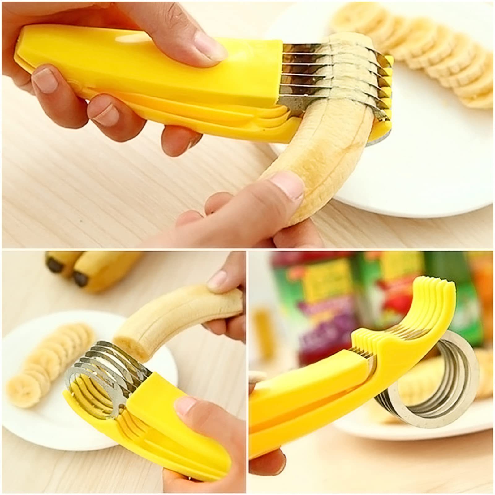 Dropshipping Vegetable Peeler Salad Slice Banana Slicer Chopper Fruit Cutter Cucumber Knife Home Kitchen Tool