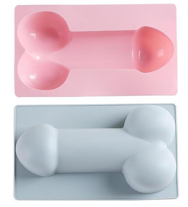 Food Grade Silicone Penis Cake Candle Mold Silicone Funny Cake Baking Molds for Birthday Party