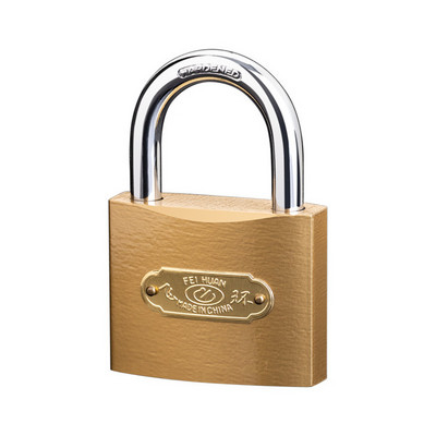 High quality safety lock Middle duty 70MM Brass Painted Iron Padlock