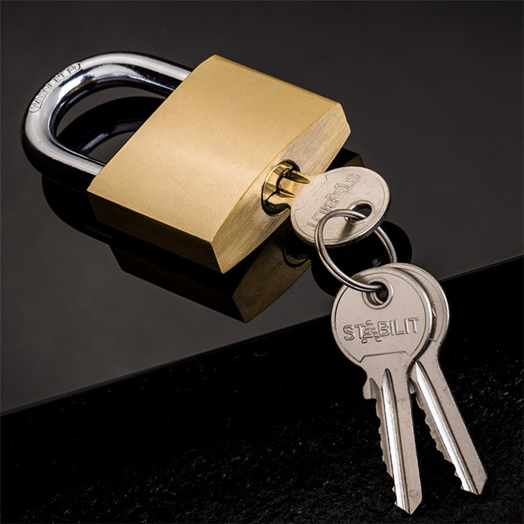 Sample available cheap price safety pad lock 20mm  Heavy Duty Brass lock copper Padlock