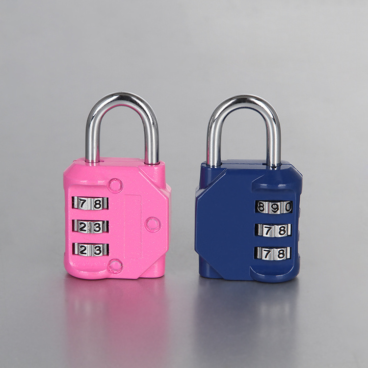 Low price multiple color digital Factory Price top quality good sell digit combination padlock Gym lock luggage lock