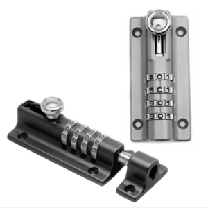 HD09 Factory sells Low price 4 Digits Zinc Alloy Cabinet Latch Metal Sliding Barrel Combination Bolt gate Lock