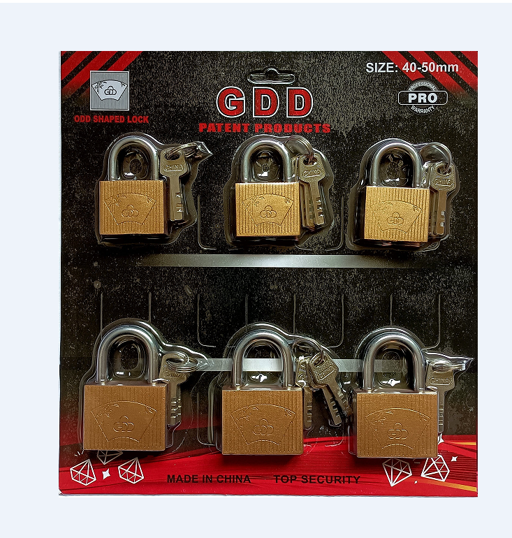 Heavy Durty iron Steel Padlock Safety Pad Lock with Hardened Chrome plated Shackle Key with  Keyed Alike