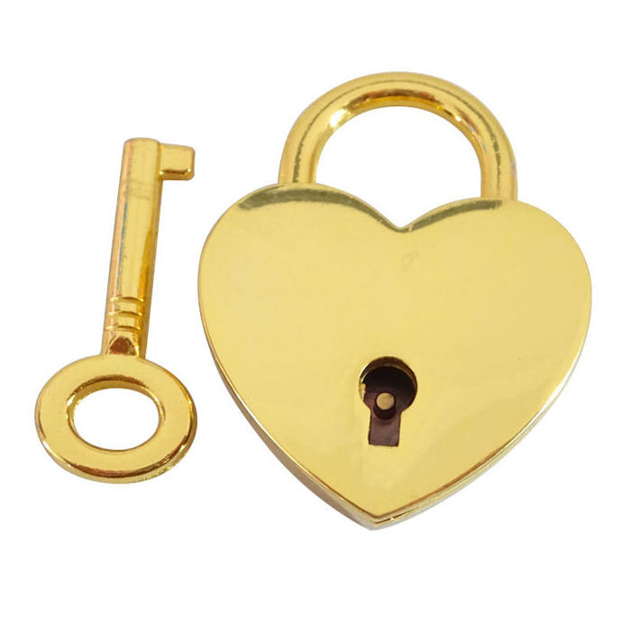 Padlock Factory Price 25mm 30mm 45mm Colorful Love Heart Shaped Love Lock Padlock For Gift