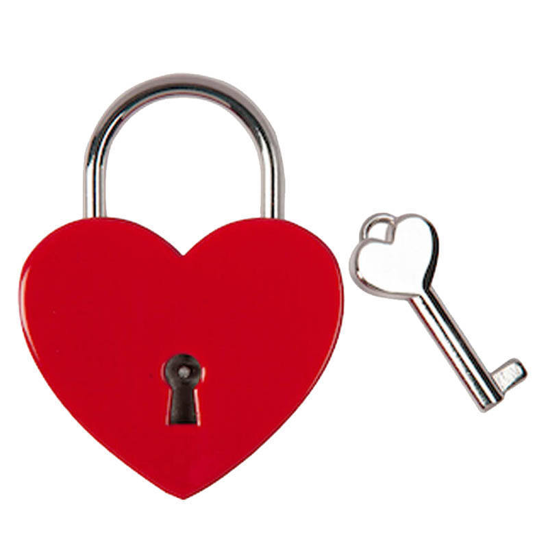 Padlock Factory Price 25mm 30mm 45mm Colorful Love Heart Shaped Love Lock Padlock For Gift